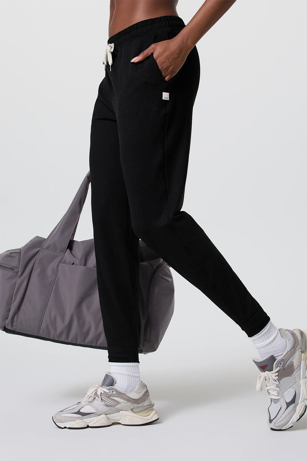 Vuori - Performance Jogger - Black Heather - Side