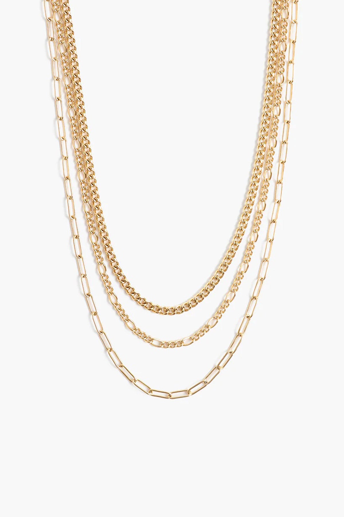 Marrin Costello - Trilogy Layered Necklace - Gold