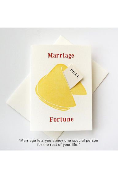Steel Petal Press - Fortune Marriage Card