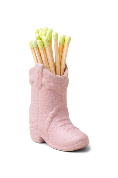 Paddywax - Cowboy Boot Match Holder - Pink/Lime Green - Profile