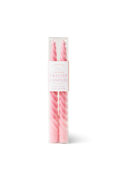 Paddywax - Twisted Taper 10" Boxed Candles - Pink