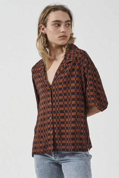 Thrills - Revel Bowling Shirt - Navy - Side