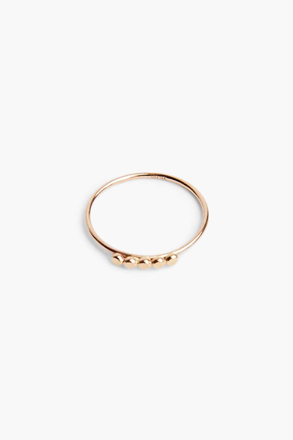 Able - Selma Five Dot Stacking Ring - Gold