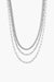 Marrin Costello - Trilogy Layered Necklace - Silver