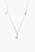 Able - Triple Pearl Necklace - Gold