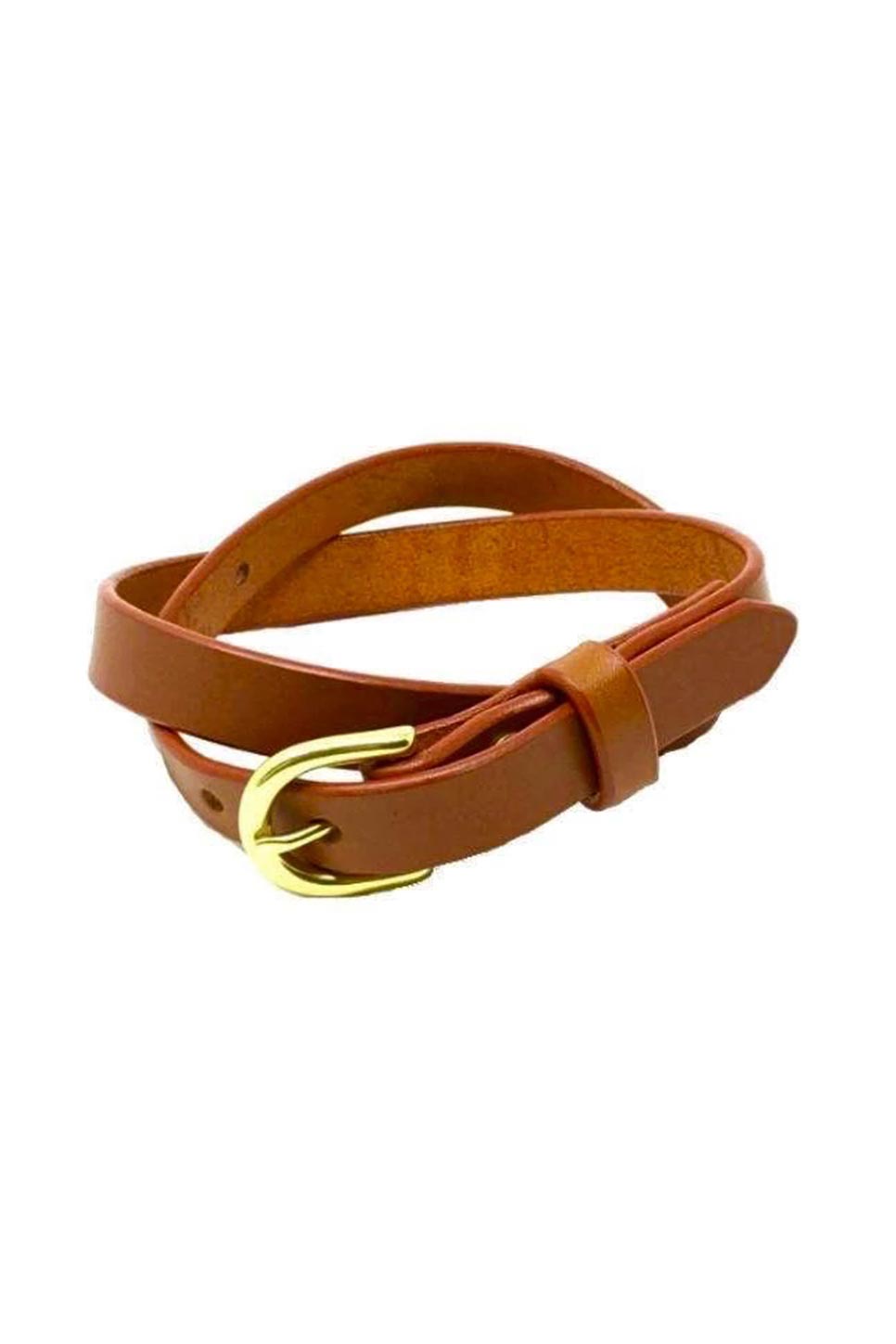 Last State Leather - Everyday 1" Leather Belt - Chestnut/Brass
