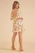 MinkPink - Zoey Mini Dress - Brown Floral - Side