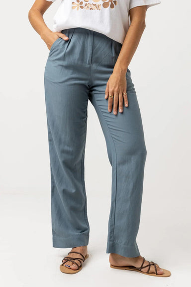 Rhythm - Retreat Pant - Dusted Teal - Front