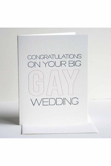 Steel Petal Press - Big Gay Wedding Card