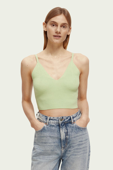 Scotch & Soda - Knitted Bra top - Fresh Mint - Front