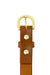 Last State Leather - Everyday 1" Leather Belt - Chestnut/Brass - Back