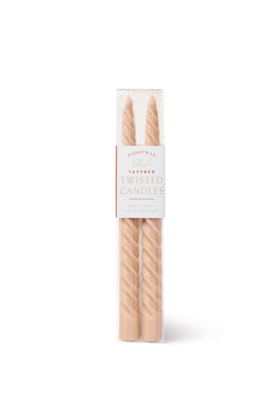 Paddywax - Twisted Taper 10" Boxed Candles - Blush