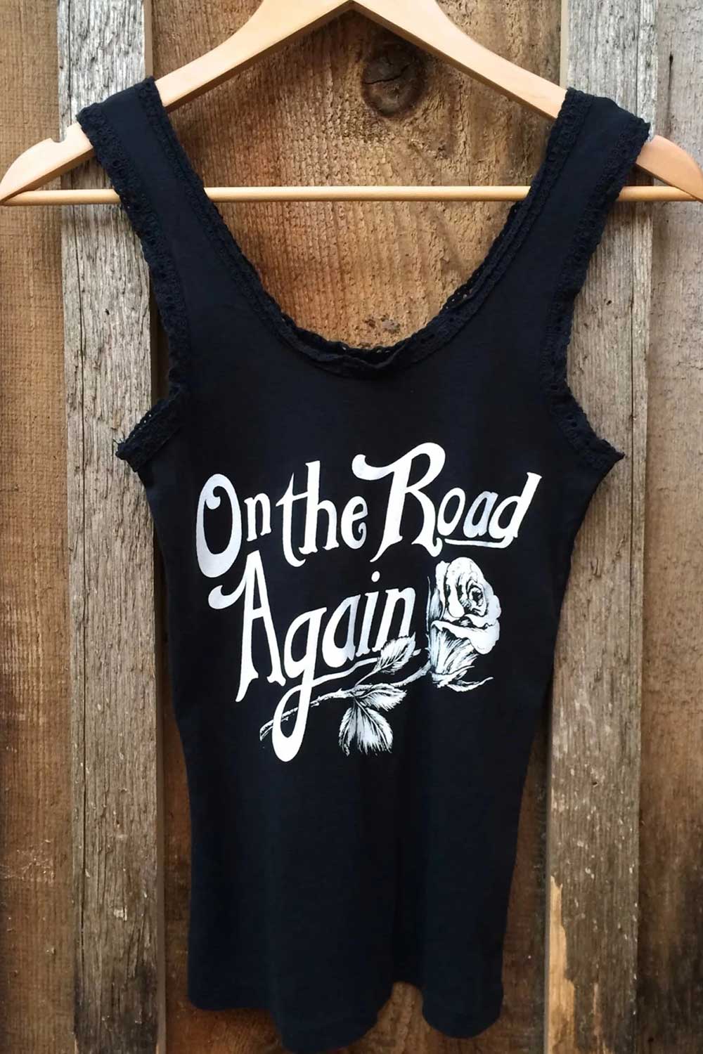 ON THE ROAD AGAIN LACE TANK