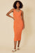 Stitches & Stripes - Lex Midi Dress - Tangerine