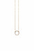 Able - Floating Shape Necklace - Gold Circle