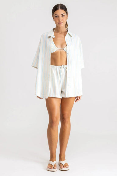 Rhythm - Sanctuary Stripe Oversized Shirt - Blue