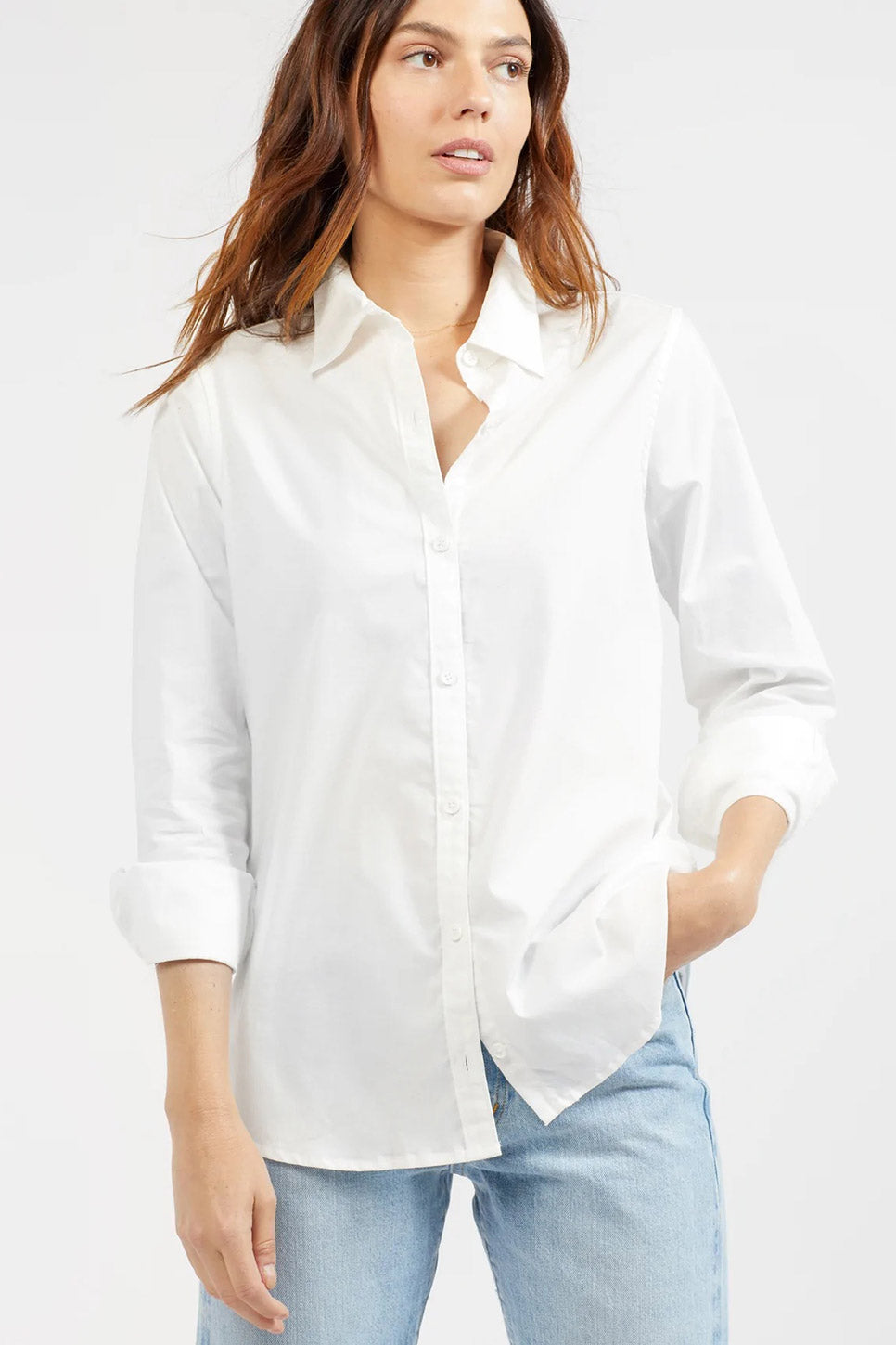 Outerknown - Marlow Shirt - Bright White - Profile