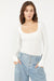 Free People - Settle In Scoop Neck Bodysuit - White