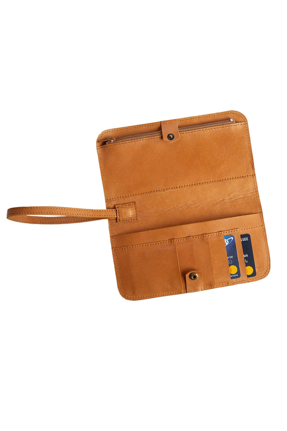 Able - Alem Snap Wallet - Cognac - Inside