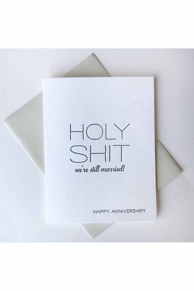 Steel Petal Press - Holy Shit Anniversary Card