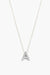Able -  Letter Charm Necklace - Silver A