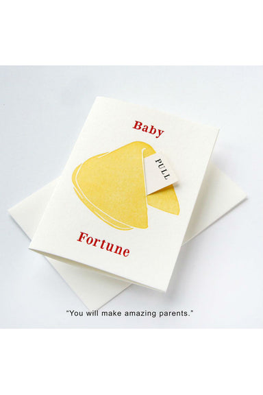 Steel Petal Press - Fortune Baby Amazing Parents Card - Front