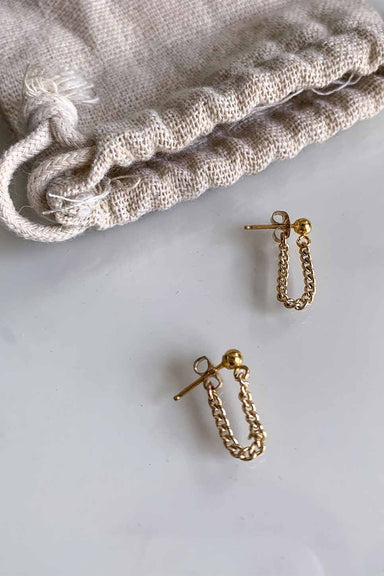 able-curb-chain-earring-gold