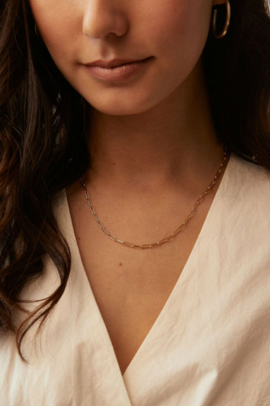 Able - Essential Chain Necklace - Gold - Model