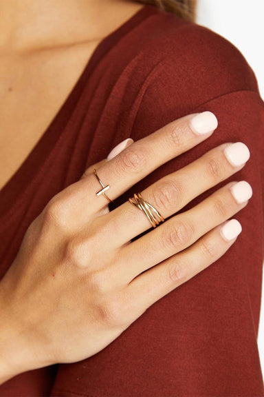 Able - Contour Ring - Gold - Model
