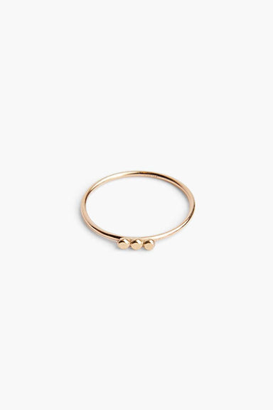 Able - Selma Three Dot Stacking Ring - Gold