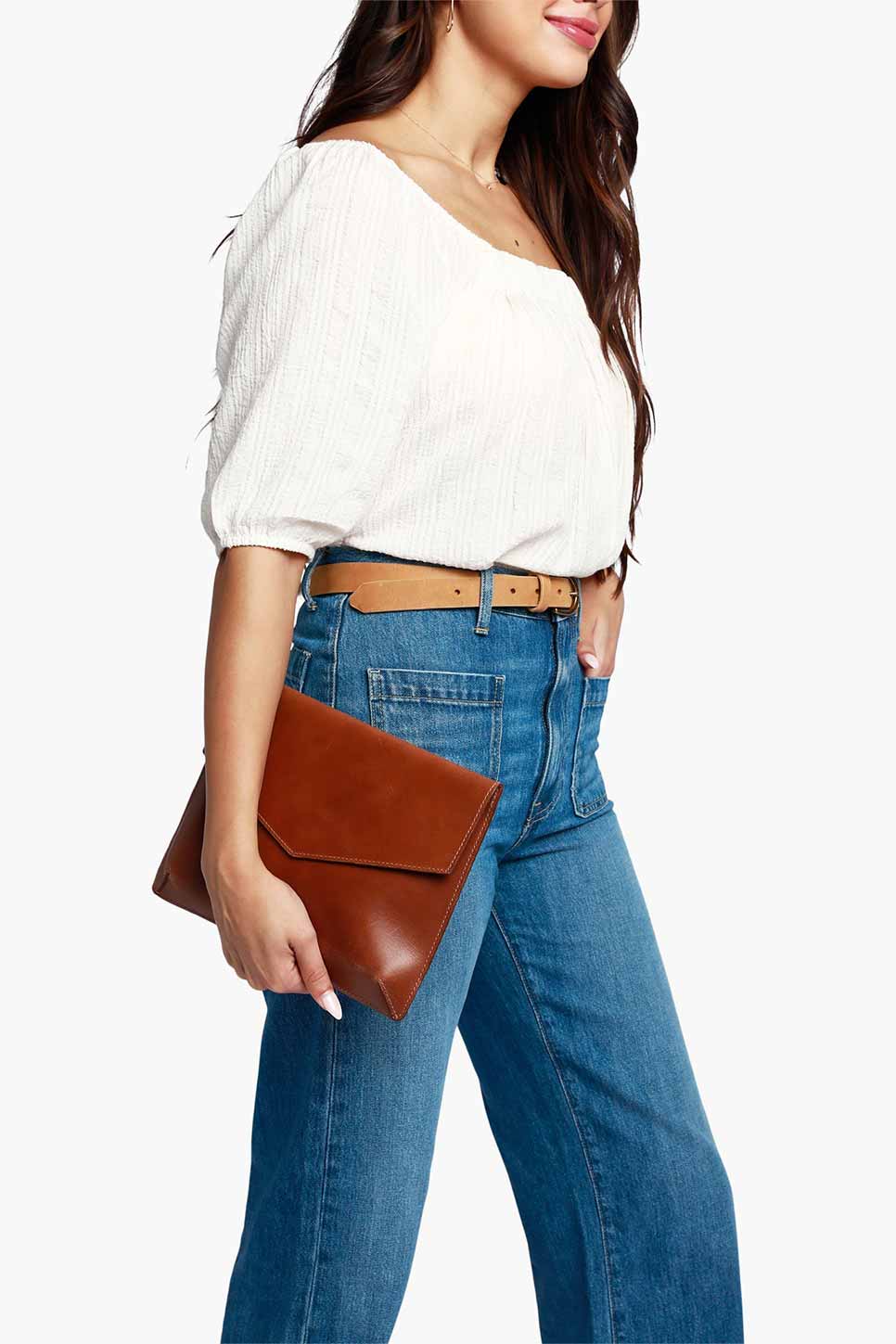 Able - Envelope Clutch - Whiskey - Model