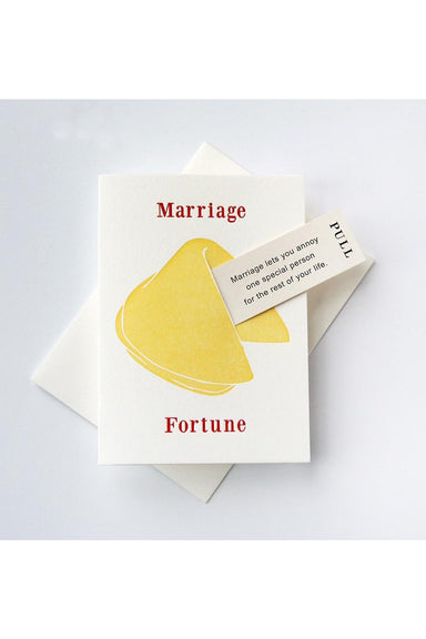 Steel Petal Press - Fortune Marriage Card