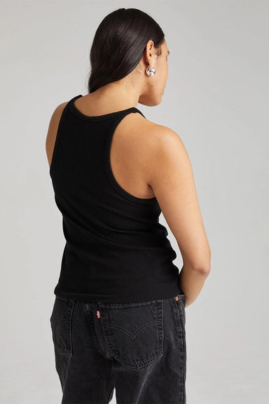 Richer Poorer - Recycled Rib Tank - Black - Back
