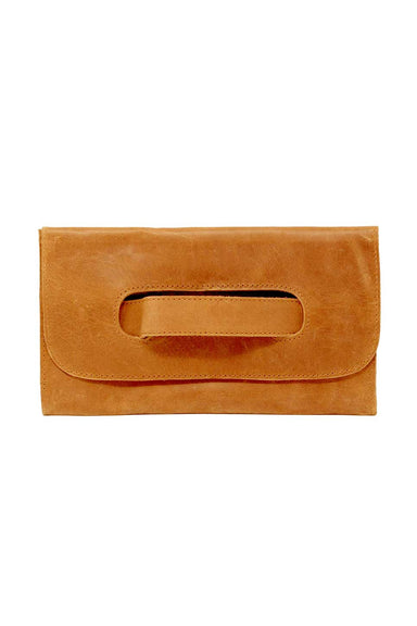 Able - Mare Handle Clutch - Cognac