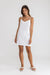 Rhythm - Classic Mini Dress - White - Front