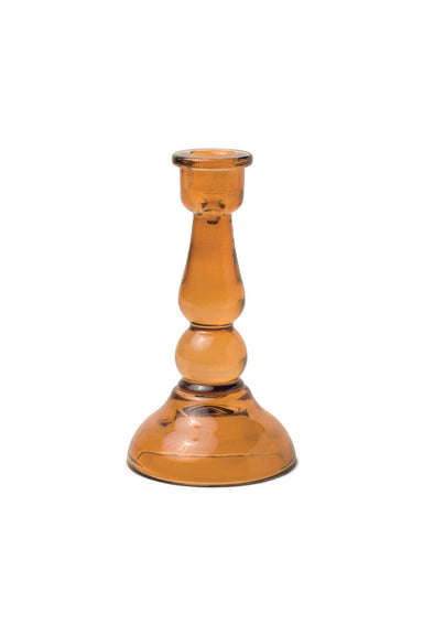 Paddywax - Amber Tall Glass Taper Holder