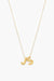 Able -  Letter Charm Necklace - Gold JS