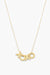 Able -  Letter Charm Necklace - Gold XOXO