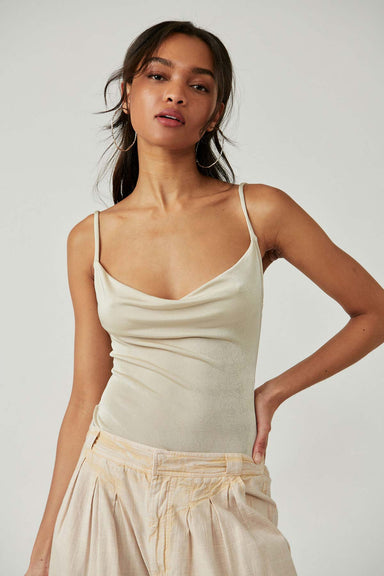 Free People - Cowls in the Club Bodysuit - Morning Oat