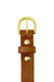 Last State Leather - Everyday 1" Leather Belt - Chestnut/Brass - Front