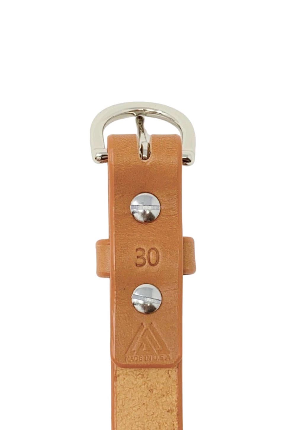 Last State Leather - Everyday 1" Belt - Tan/Nickel - Back