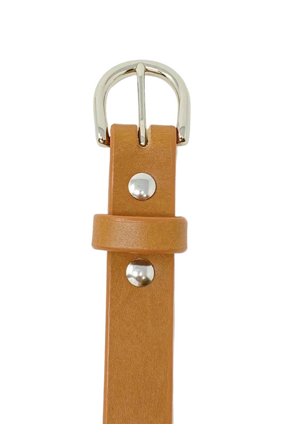 Last State Leather - Everyday 1" Belt - Tan/Nickel - Front