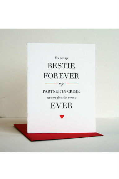 steel petal press besties forever card